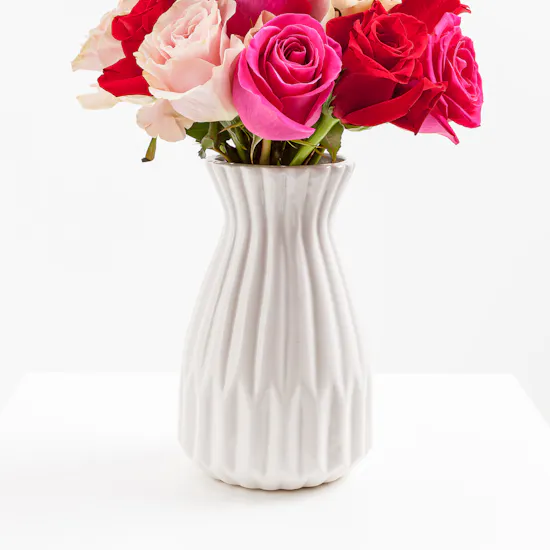Mixed Rose Vase