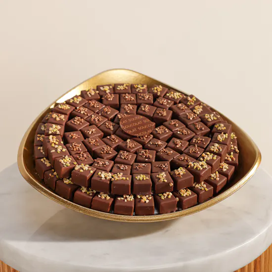 Soucolat Golden Triangle Chocolate Tray