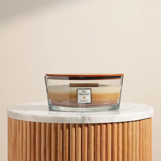 WoodWick Café Sweets Ellipse Trilogy Candle | 453 g