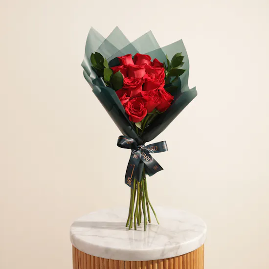 The Language of Love Roses Bouquet | 12 Flowers