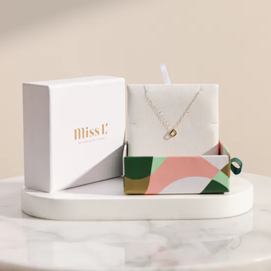 Miss L' by L'azurde Letter D Gold Necklace