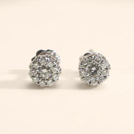 Siran by Iram Classic Diamond Stud Earrings