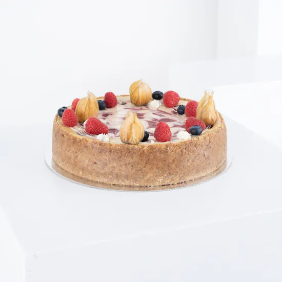 Cheese Cloud 9 Inch Raspberry Swirl Cheese Cake