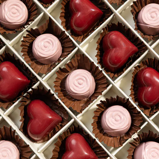 Floward Roses and Hearts Medium Chocolate Box