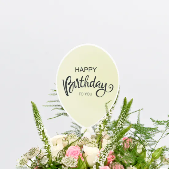 Birthday Pinks | Square Vase