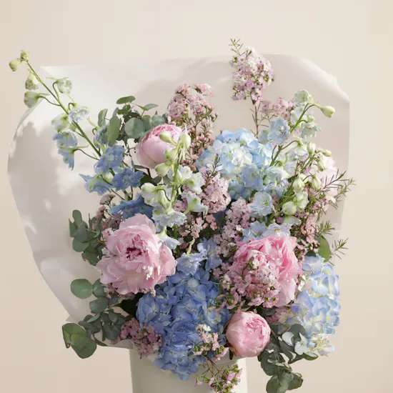 Pink and Blue Sonata Flower Box