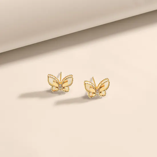 Damas Farfasha Petali Del Mare Butterfly Earrings
