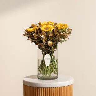 Goldish Sunflower Vase