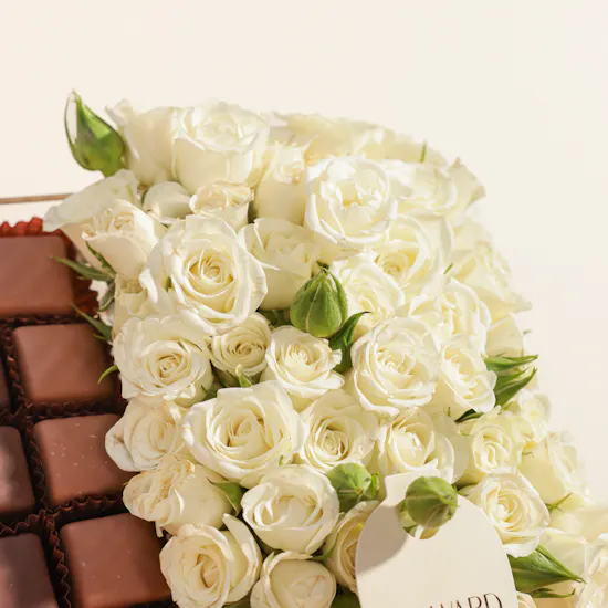 Rhône Floral Chocolate Acrylic Tray