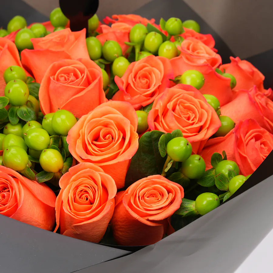 Levo Large Chocolate Box with Get Well Soon Blooms Bouquet 3