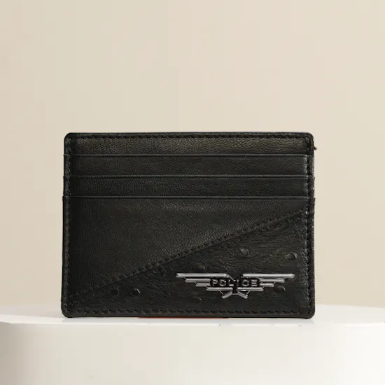 Police Ostrich Men's Card Case