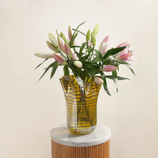 Whispering Pink Tulip Vase