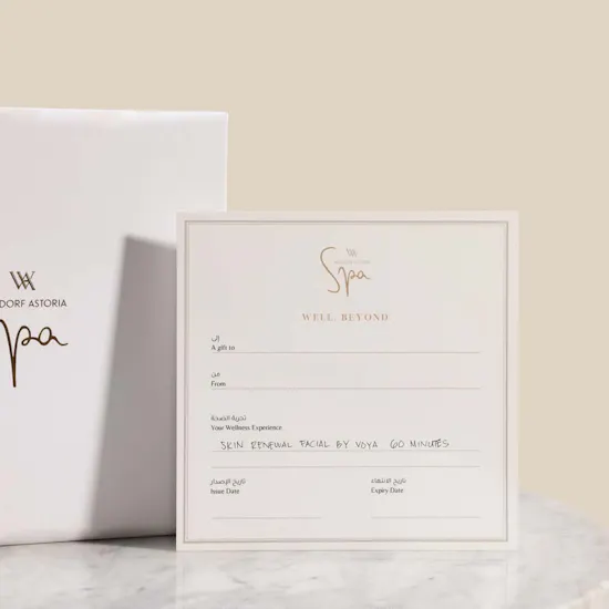 Waldorf Astoria Spa Skin Renewal Facial by Voya Gift Voucher