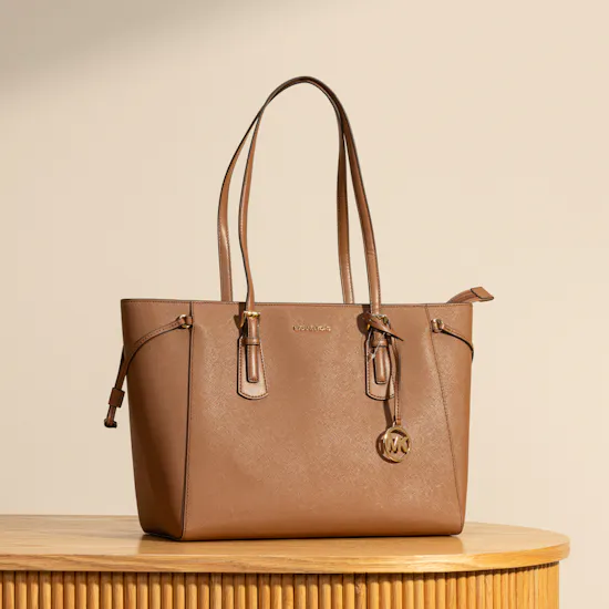 Michael Kors Voyager Large Brown Leather Tote Bag