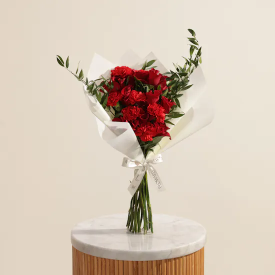 Crimson Promise Flower Bouquet