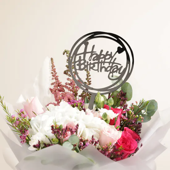 Happy Birthday Pink Bouquet