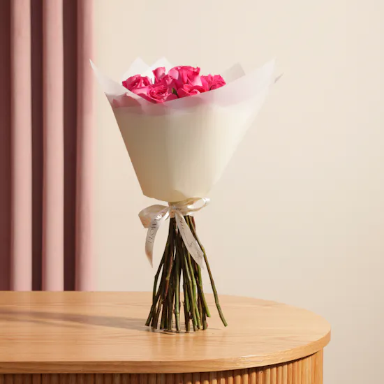 Fuchsia Grace Bouquet | 25 Roses
