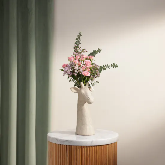 Garden Bloon Pink Baby Rose Flowe Vase