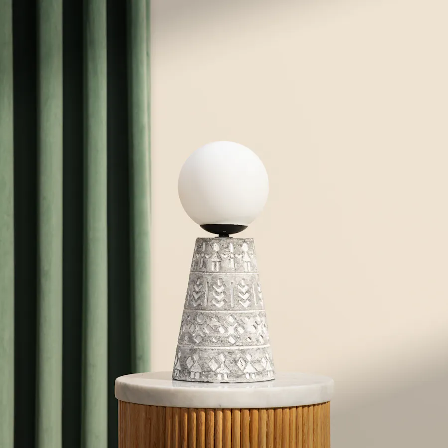 Ukiyo Baheya Greyish Black Table Lamp 2