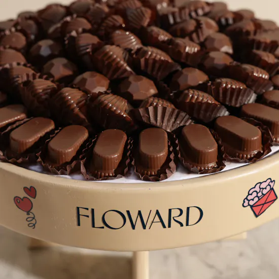 Floward Mixed Chocolate Wooden Tray