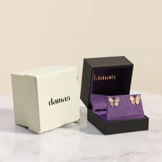 Damas Farfasha Sunkiss Butterfly Stud Earrings