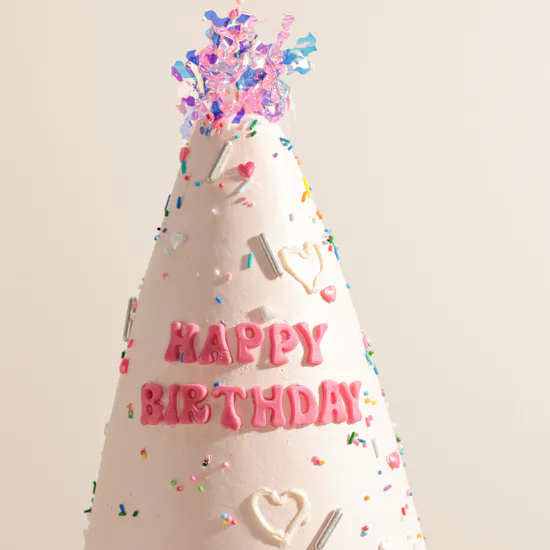 NQ's Bakery Birthday Party Hat Cake