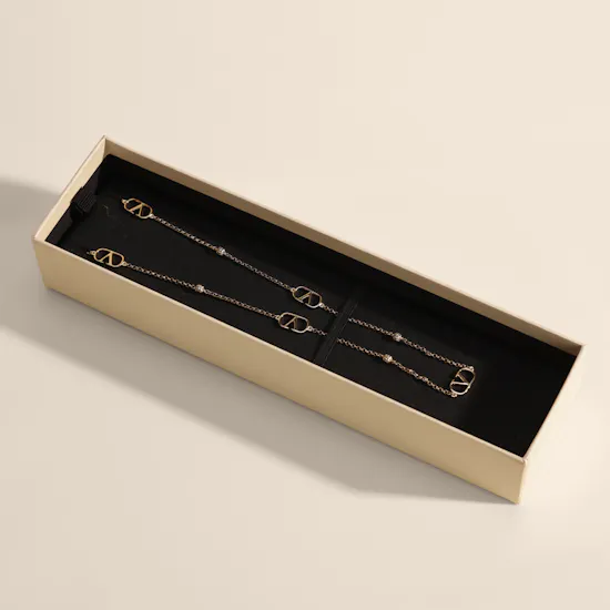 Valentino Garavani VLogo Signature Gold Tone Women's Necklace