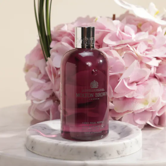 Molton Brown Fiery Pink Pepper Bath & Shower Gel | Delicate Blooms