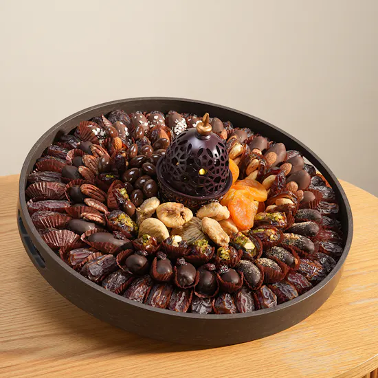 The Datery Stuffed Dates Tray With Incense Burner