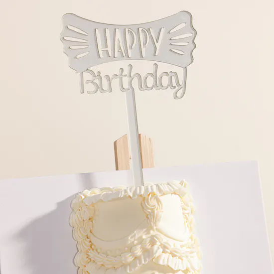 Floward Vintage Birthday Two Tier Half Portrait Cake