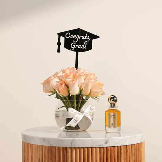Abdul Samad Al Qurashi Body Oud Leather Perfume | Congrats Grad Flowers Vase