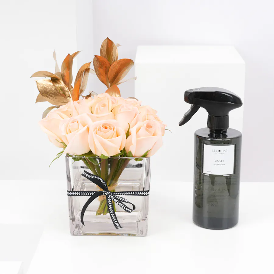 Mubkhar Violet All Over Cologne 500ml | Blooms Vase 2