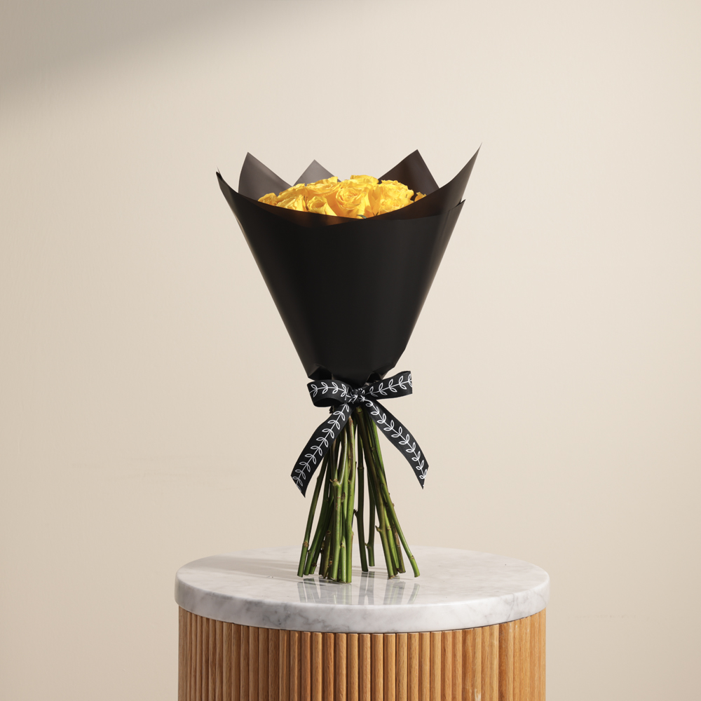 باقة بريق الأصفر | 25 جوري