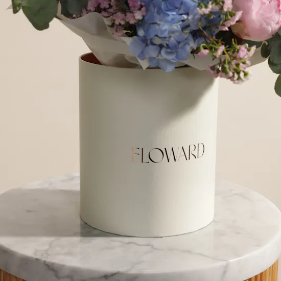 Pink and Blue Sonata Flower Box