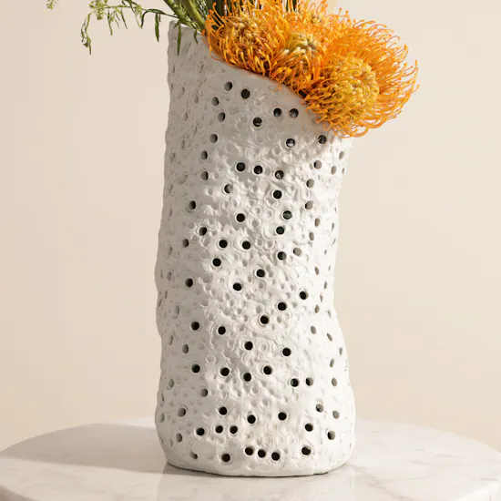 Yellow Serenity Flower Vase