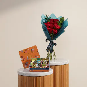 Venchi Murrine Maxi Assorted Chocolates Orange Tin Box | Delicate Flowers