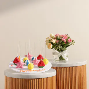 NQ's Bakery Personalized Birthday Summer Cake Pops | Bright Harmony Flowers NQ's Bakery Personalized Birthday Summer Cake Pops | Bright Harmony Flowers
