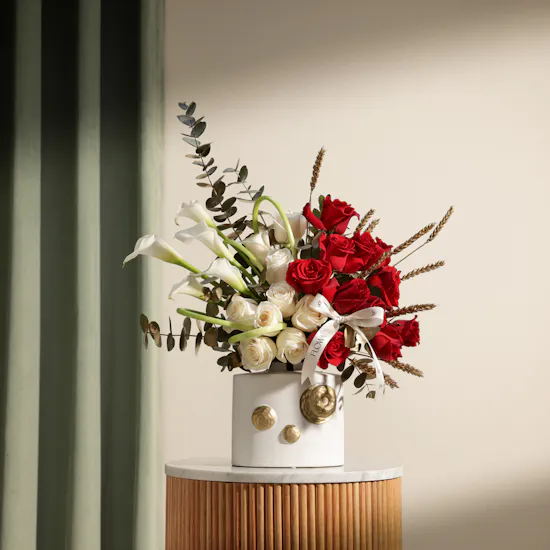 Blush of Love Flower Vase