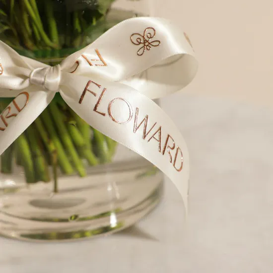 Warm Orange Baby Roses Vase | 18 Flowers