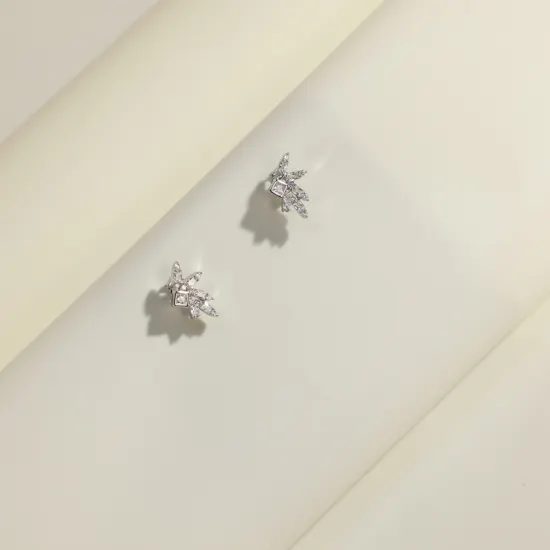 Hilia Twinkling Star Silver and Zircon Women’s Earrings