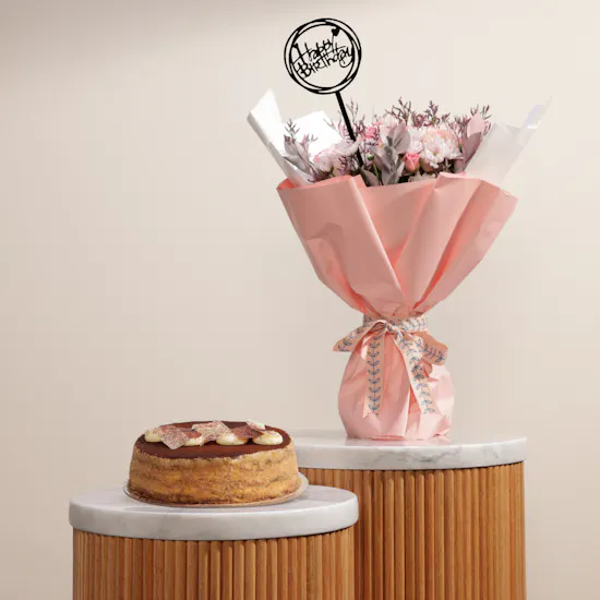Floward Coffee Cake | Birthday Flowers Bouquet