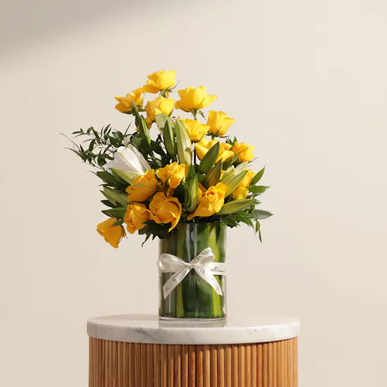 Calm and Peace Flowers Vase