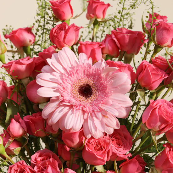Ghazl Chocolatier I Miss You Chocolate Box | Message of Longing Flowers Vase