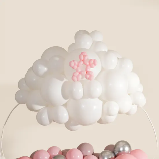 Balloonizer New Baby Girl with Teddy Bear Balloons