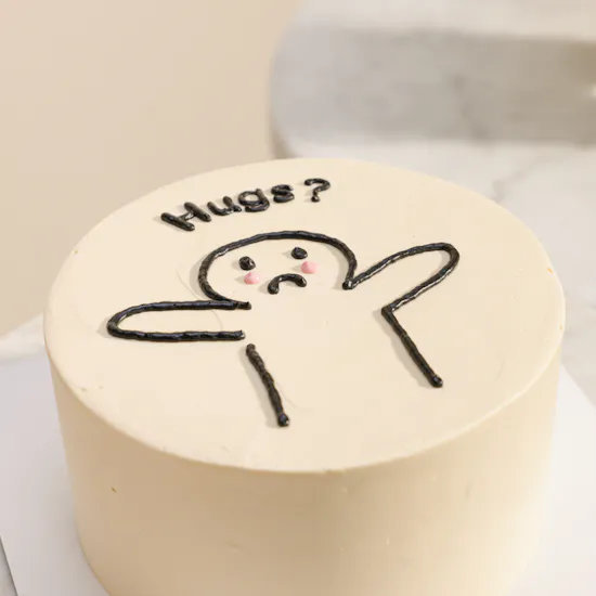 Floward Hugs Small Cake | Stunning Flowers Vase