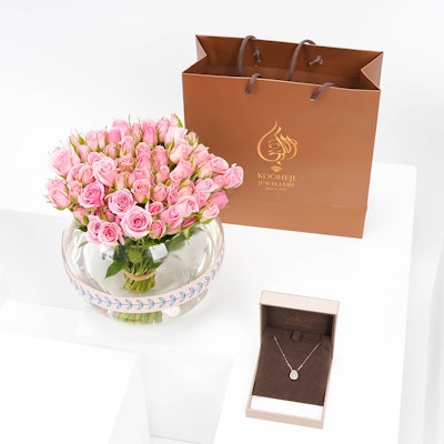 Vibrant Roses with Alkooheji Jewelry 