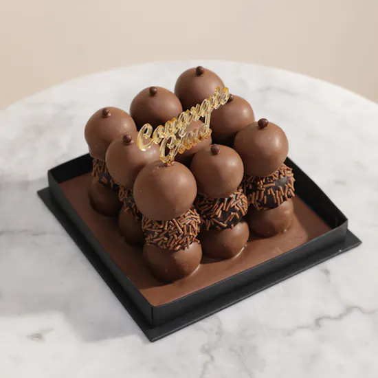 NJD Graduation Chocolate Cake Pop