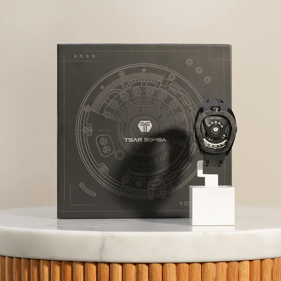 Tsar Bomba Reactor Automatic Black Carbon Fiber Men's Watch
