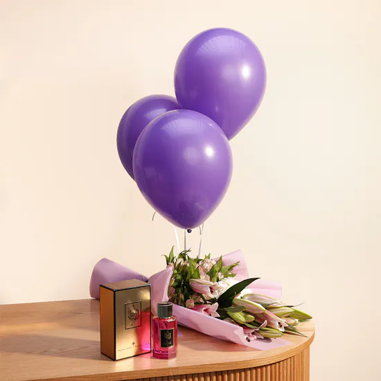 Ibrahim Al Qurashi Al Wafia Dark Lavender Perfume | Flowers & Balloons