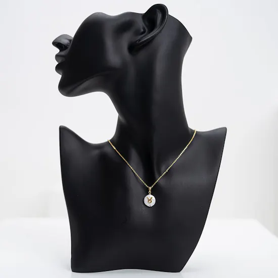 Gold necklace plated zodiac sign Taurus - Ash couture
